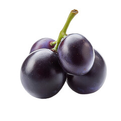 purple grape close-up stock image- isolated on a white background- purple grape .