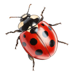 illustration of a ladybug- isolated on a white background- ladybug .