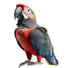 Photo of a parrot- isolated on a white background- parrot