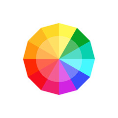 Obraz premium Color wheel | Color Palette | Color Circle | Vibrant Colors | Vibrant Color wheel