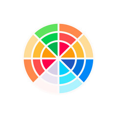 Obraz premium Color wheel | Color Palette | Color Circle | Vibrant Colors | Vibrant Color wheel