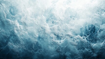 Fototapeta premium White Glacier Wall with cold blue lighting, showcasing intricate ice textures, soft natural light highlighting the frozen beauty, perfect for winter or nature-themed designs.