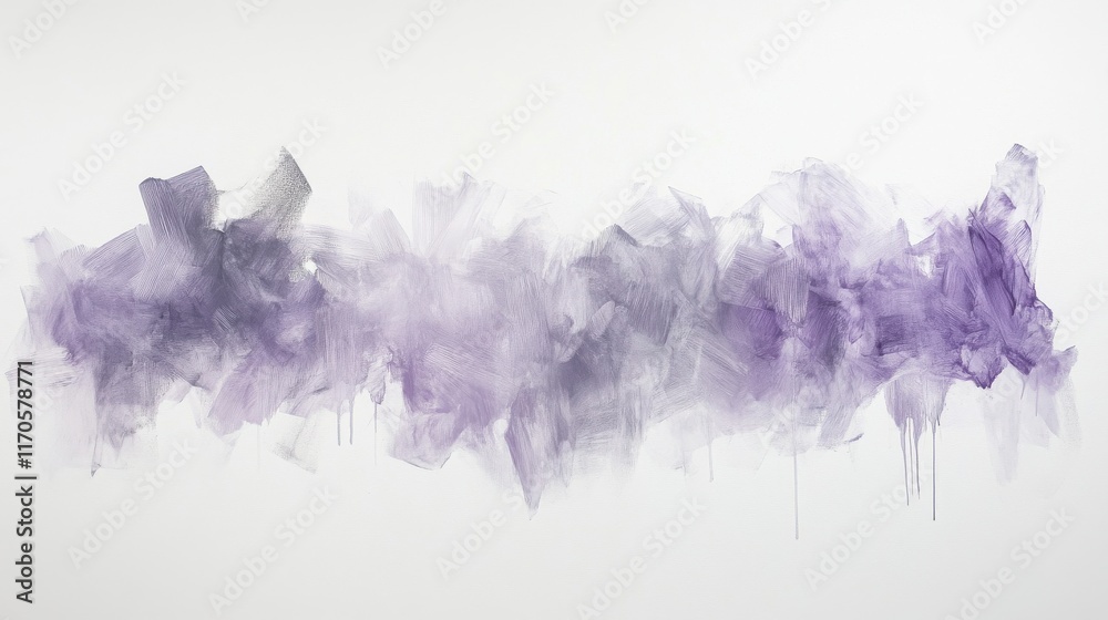 Poster soft pastel gray strokes create an abstract texture conveying a serene atmosphere in contemporary ar