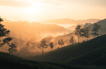 Obraz premium sunrise in the mountains