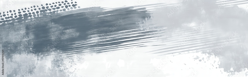 Poster Pastel gray dotted pencil strokes create a serene minimalist background for artistic expression and creativity