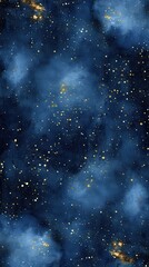 Obraz premium Deep indigo night sky with sparkling stars blending smoothly into midnight hues