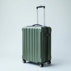 Rolling hard-shell suitcase designed for travel in a sleek and modern style suitable for various adventures