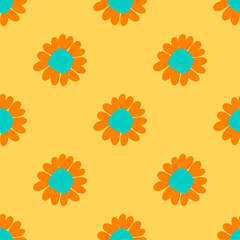 seamless pattern with flowers