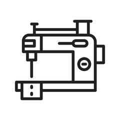 Sewing Machine icon vector image. Suitable for mobile apps, web apps and print media.