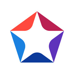 Obraz premium Star | Star color wheel | color wheel | Vibrant Color icons
