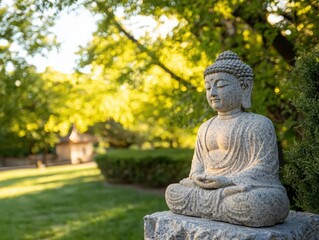 Obraz premium Mindfulness exercises for wellbeing and stress management online learning platform digital content tranquil natural environment peaceful viewpoint focused attention techniques