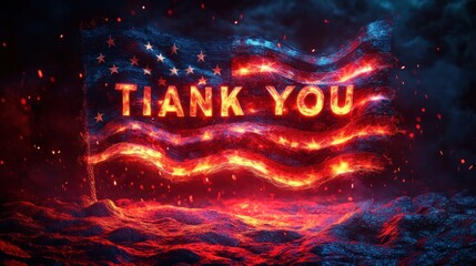 Obraz premium Thank You Veterans Honoring All Who Served Tribute Military Appreciation Patriotism Remembrance