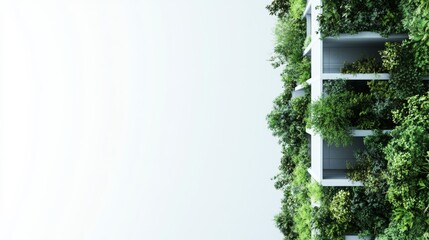Modern Building Surrounded by Lush Greenery