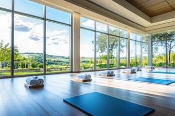 Exclusive senior fitness class in a luxurious villa setting with high-end amenities for a personalized wellness retreat experience