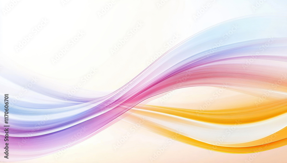 Canvas Prints abstract background with colorful waves in purple and yellow tones