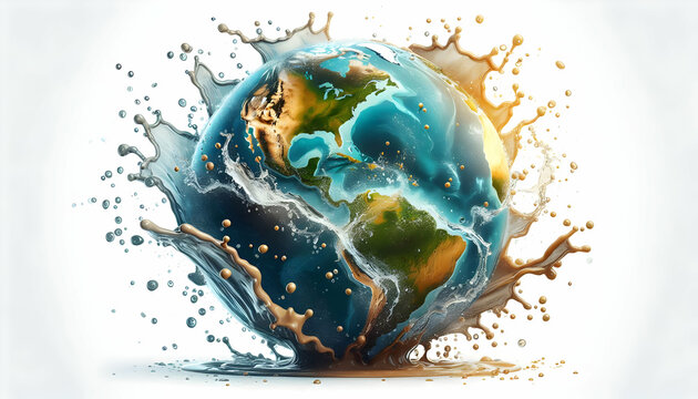 PLANET A lit light bulb held by a hand, with vibrant green leaves growing inside, set against a backdrop of2