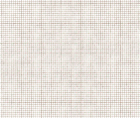 Seamless white graph paper background with thin brown grid lines, forming precise small squares ideal for clean, organized design compositions