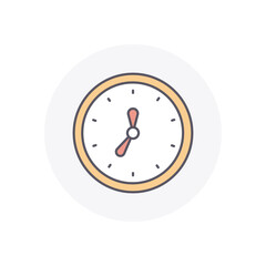 Clock  vector icon stock illustration