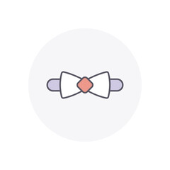 Bow Tie vector icon stock illustration