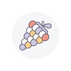 Grapes  vector icon stock illustration