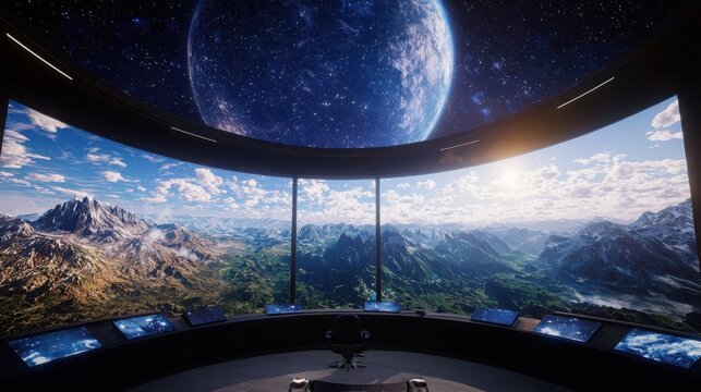 Interactive vr astronomy class exploring black holes virtual tour of cosmic environments immersive learning experience educational technology classroom innovation