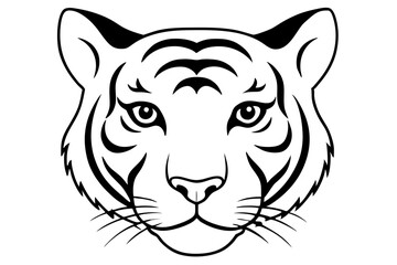 tiger head vector