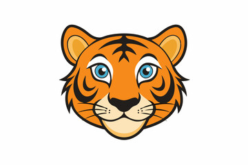 tiger head vector