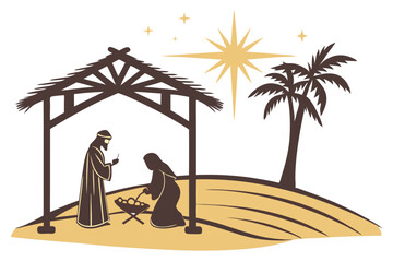 nativity scene with jesus