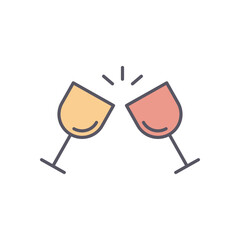 New Year vector icon stock illustration