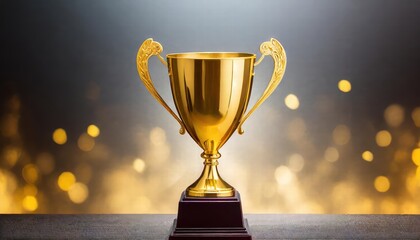 Golden Trophy Cup Isolated on Transparent Background Perfect for Awards, Celebrations, and Recognition Events, Ideal for Graphic Design and Marketing Projects