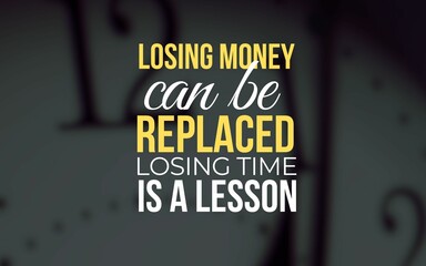 Inspirational time quotes emphasizing its value and importance. Perfect for designs, posters, and...