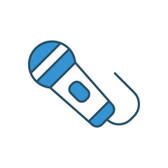 Microphone  vector icon stock illustration