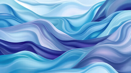 Fototapeta premium Abstract ocean waves in blue hues showcasing fluid movements and texture