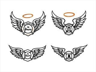Wings vector design set