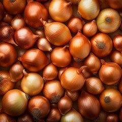 Obraz premium Closeup of fresh onion background