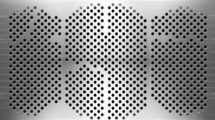 Design of Background with Silver Metal Texture