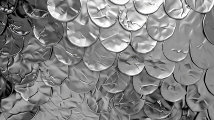 Design of Background with Silver Metal Texture