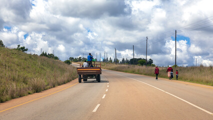Typical road in Eswatini