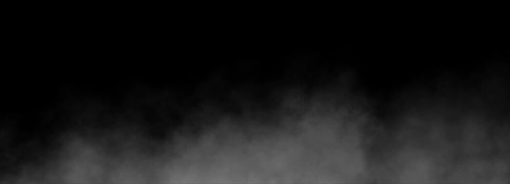 Realistic swirling smoke effect with fog and atmospheric motion.