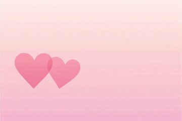 Soft pink hearts symbolize love and affection against a gentle gradient background