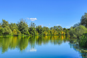 River Bodrog in the Tokaj region