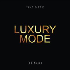 Editable text style effect - Luxury gold text style theme.