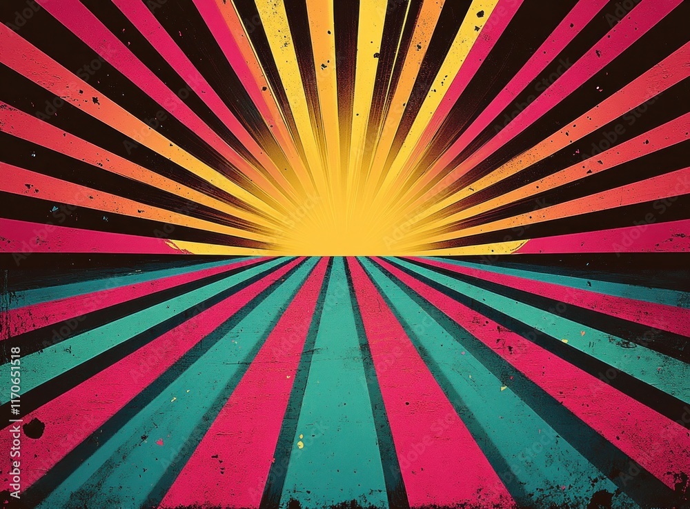 Poster Dynamic Pop Art Explosion Effect Background