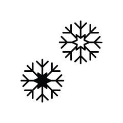 Snowflake  vector icon stock illustration