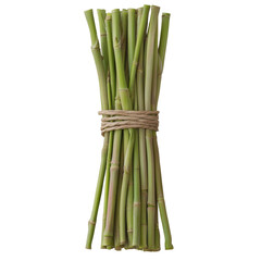 Fototapeta premium Fresh lemongrass stalks bundled together for culinary use