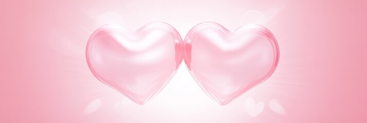 Romantic heart-shaped design suitable for Valentine's Day banner or background
