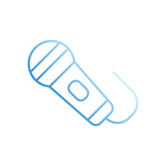 Microphone  vector icon stock illustration