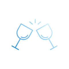 New Year vector icon stock illustration