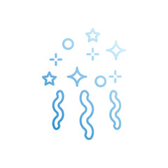 Confetti  vector icon stock illustration