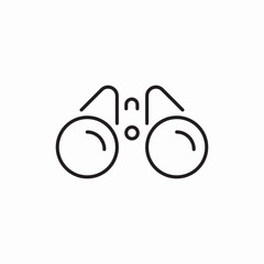 Vision Search Find Binoculars Look Icon Vector Sign